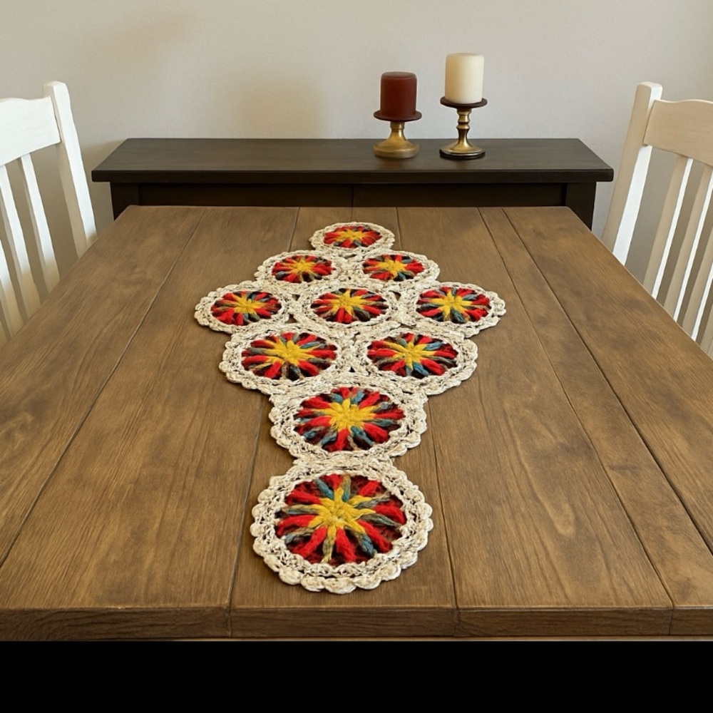 Vintage Handmade Crochet Doily #1005256A